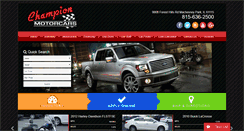 Desktop Screenshot of championmotorcar.com