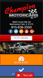 Mobile Screenshot of championmotorcar.com